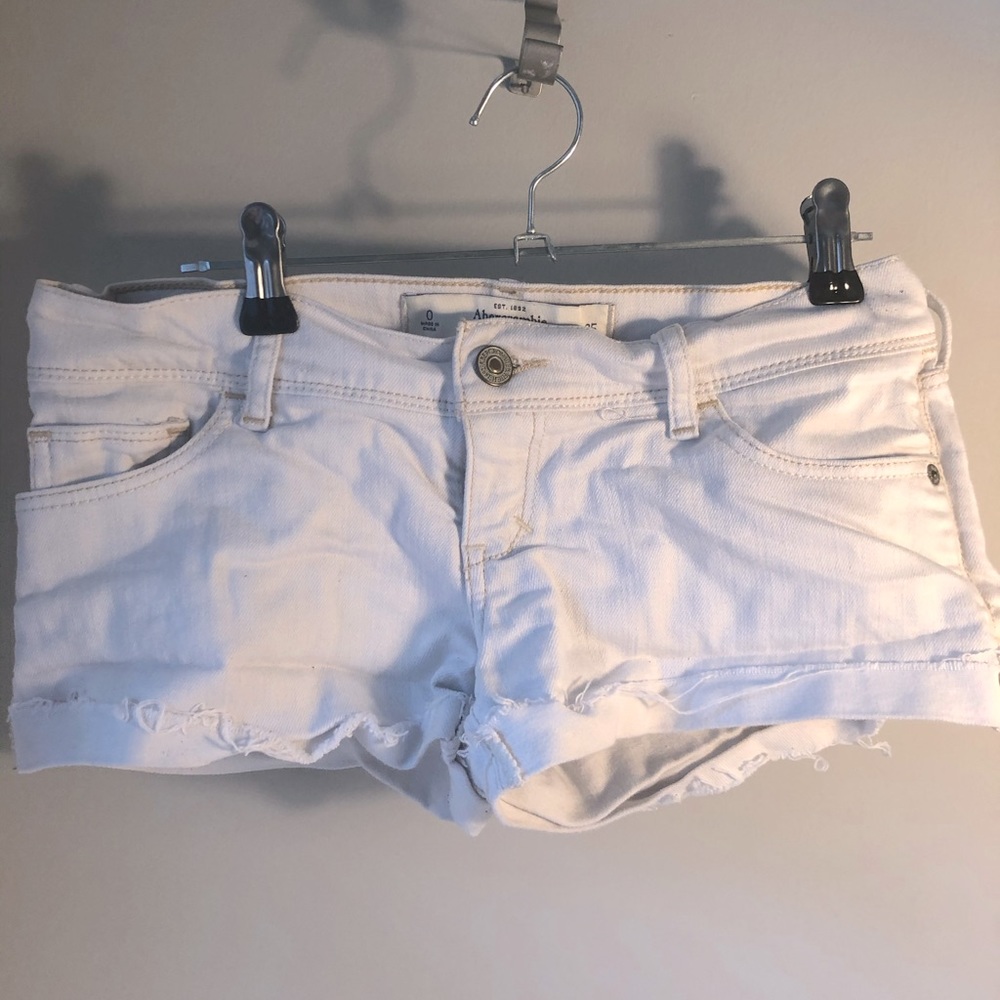 Abercrombie Perfect Stretch Low Rise Denim Shorts